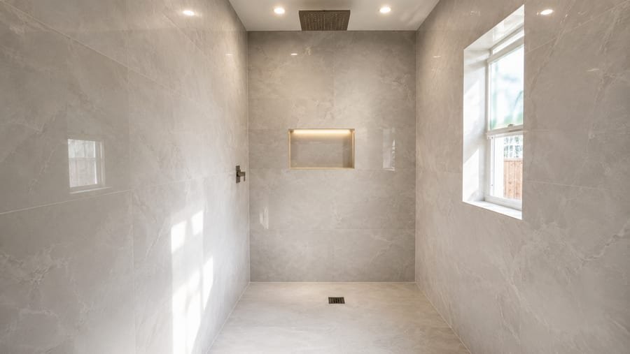 Large format tile floor open floor plan Sarasota FL